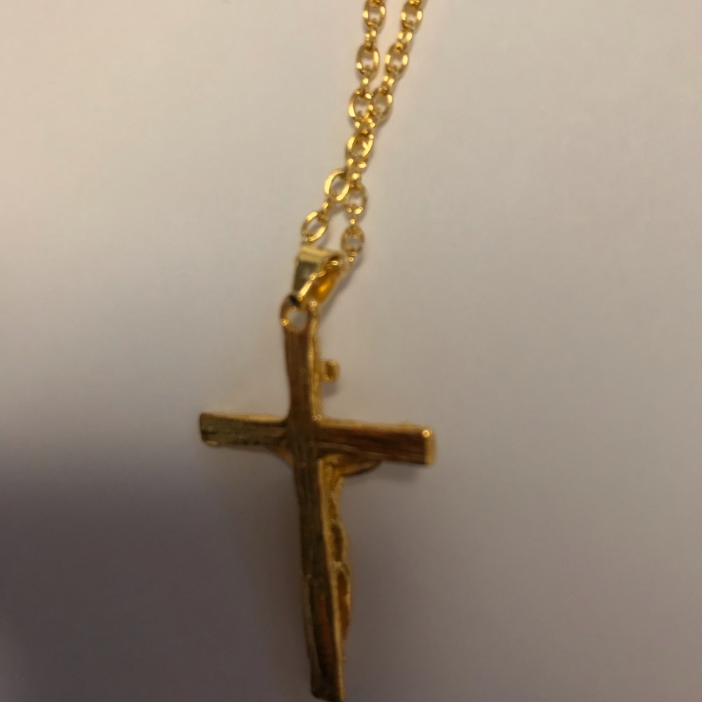 4/$20 NWOT INRI Unisex Christian Gold Necklace - Picture 8 of 8